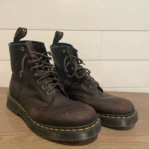 BROWN DR. MARTEN BOOTS